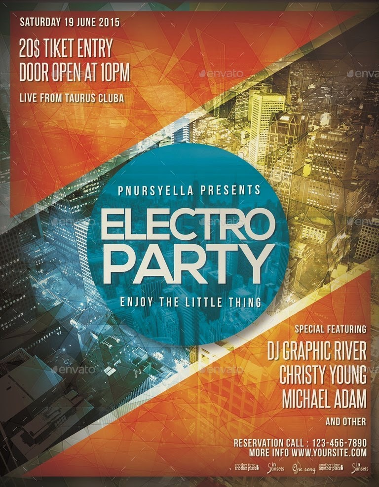 Night Party Event Flyer / Poster Template