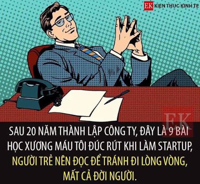 Chia sẻ 9 bài học xương máu khi khởi nghiệp đến các bạn trẻ