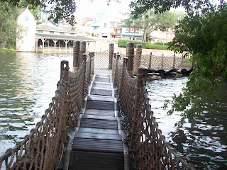 Barrel Bridge Tom Sawyer Island Magic Kingdom Rivers of America Walt Disney World