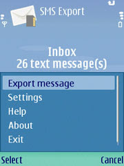 SMS Export for Nokia Series 60 3rd edition