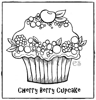 Cupcake Coloring Pages