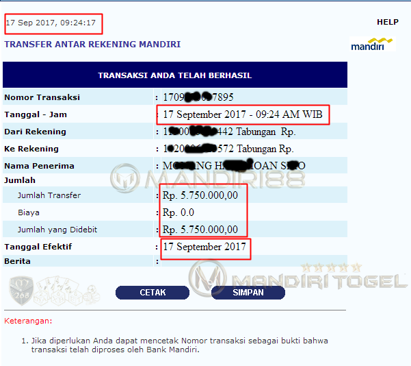  Slip Pembayan Jackpot Mix Parlay MxxxNG HAxxxxAN SIxxxxxNG di Mandiri88