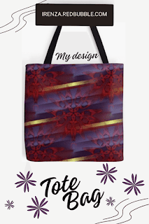 Red mandala pattern design Tote Bag