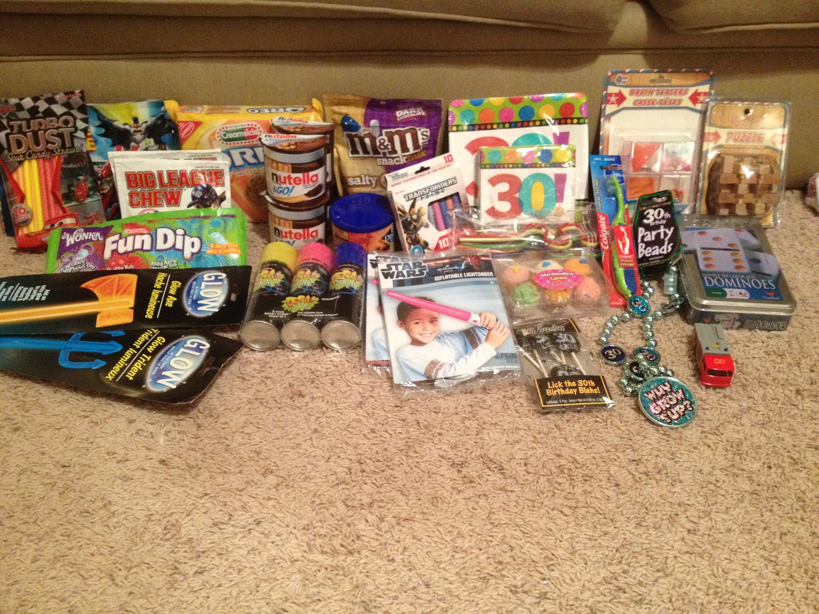 Care Package  Games 30th  Birthday  