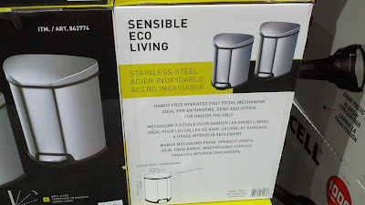 Sensible Eco Living Stainless Steel Fingerprint-resistant 4.9L Trash for garbage