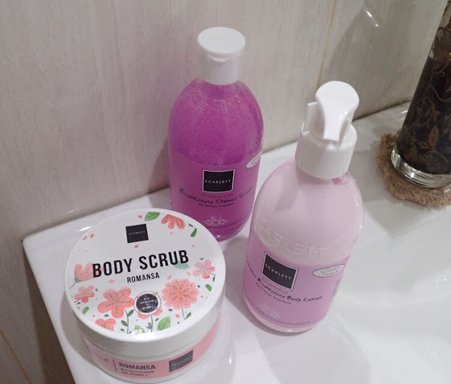 produk bodycare scarlett whitening yang dipakai