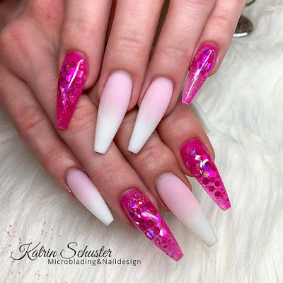 Coffin Acrylic Nails Ideas With French Ombre Nails In Style 2019