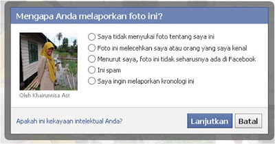 Cara Melaporkan Foto Facebook