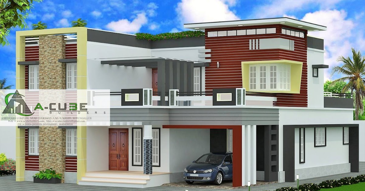 Unique Modern Contemporary House design Kerala House 