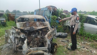 Kecelakaan dan Terbakar di Cipali, 3 korban asal Jambi Tewas