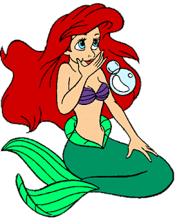 Ariel, the Little Mermaid and more Mermaids Clip Art.  