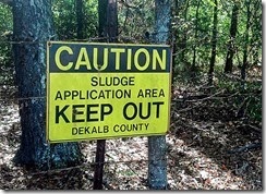 sign Caution Sludge