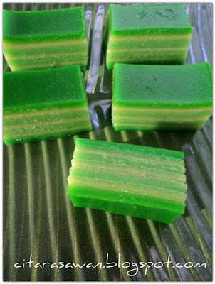 Kuih Lapis Serikaya Pandan ~ Blog Kakwan