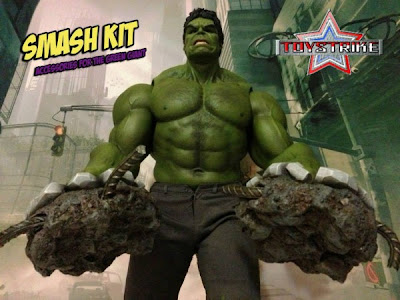 Toy Strike Smash Kit 1/6 Scale Hot Toys Avengers Hulk Accessory Set