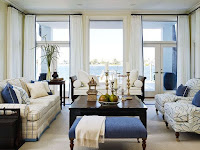 Blue And White Living Room Decor