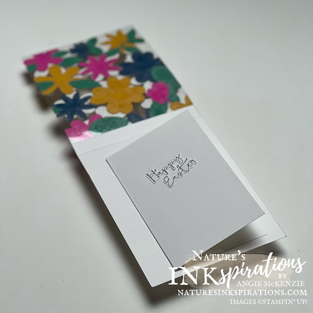 Inside the Pierced Blooms Die-Cut See-Through Card | Nature's INKspirations by Angie McKenzie