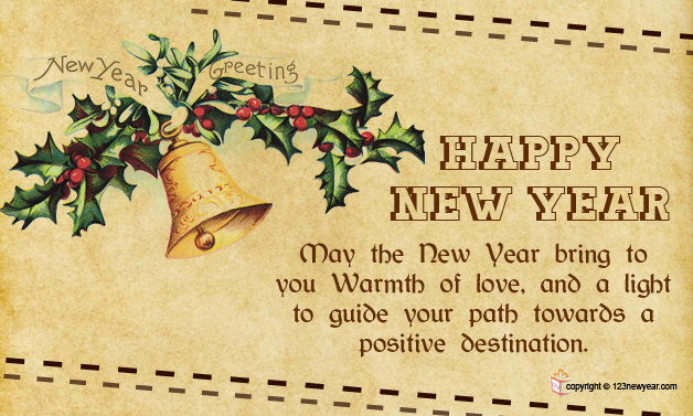 Happy New Year Wishes Card