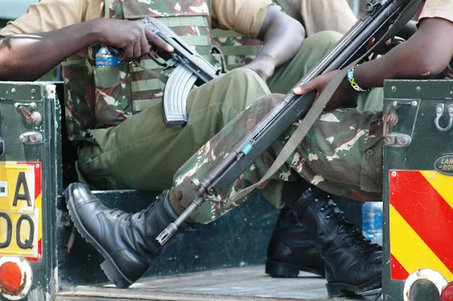 Police on Patrol in Busia