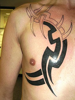 tribal chest tattoos chest tattoo designs