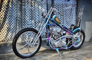 Kustom Chopper XS650 Bikinan Bengkel Ini Cakep Bener