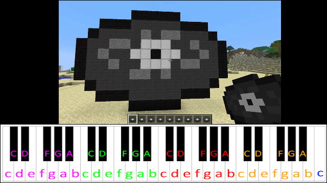 Strad by C418 (Minecraft) Piano / Keyboard Easy Letter Notes for Beginners