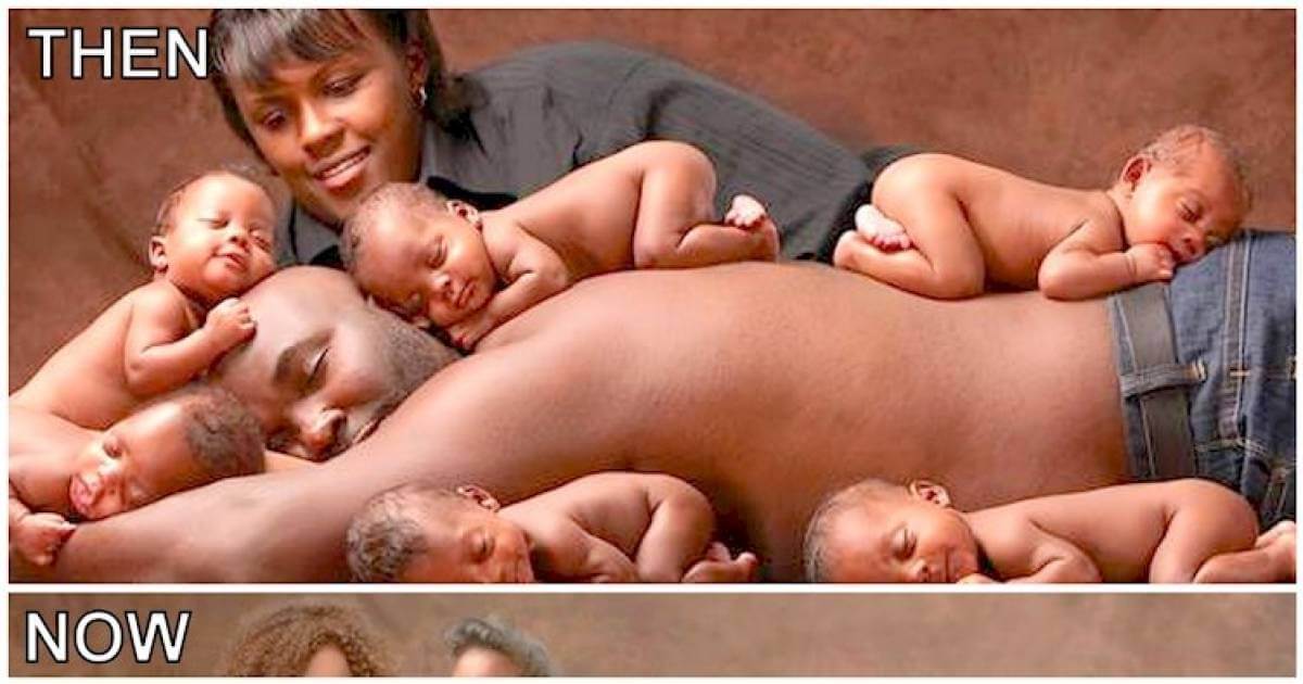 Some Years Ago, A Mother Gave Birth To 6 Beautiful Babies. Here's How The Family Looks Like Today!