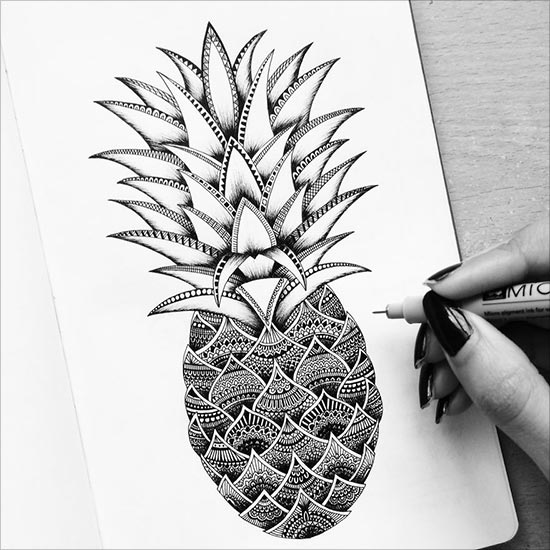 dessin ananas