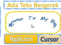 Cara Membuat Tulisan Bergerak Mengikuti Cursor