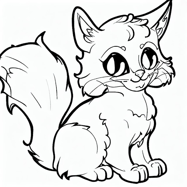 Cat Coloring Pages Designs for Adults