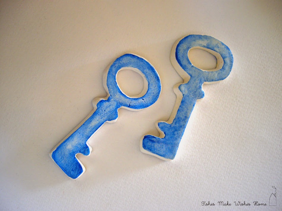 http://www.etsy.com/listing/109359489/blue-clay-key-skeleton-key-decor-cottage