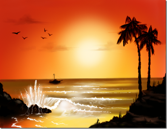 Beach at Sunset