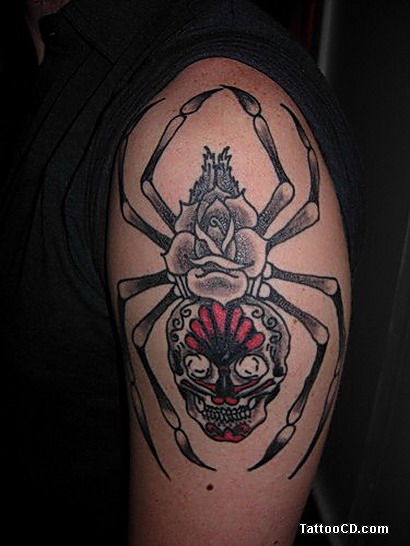 3D spider tattoo design is the rising trend of 3D tattoo these tattoo 