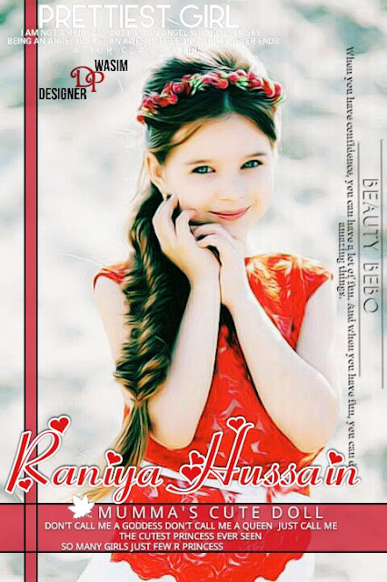 Beautiful Little Girl In Red Dress 