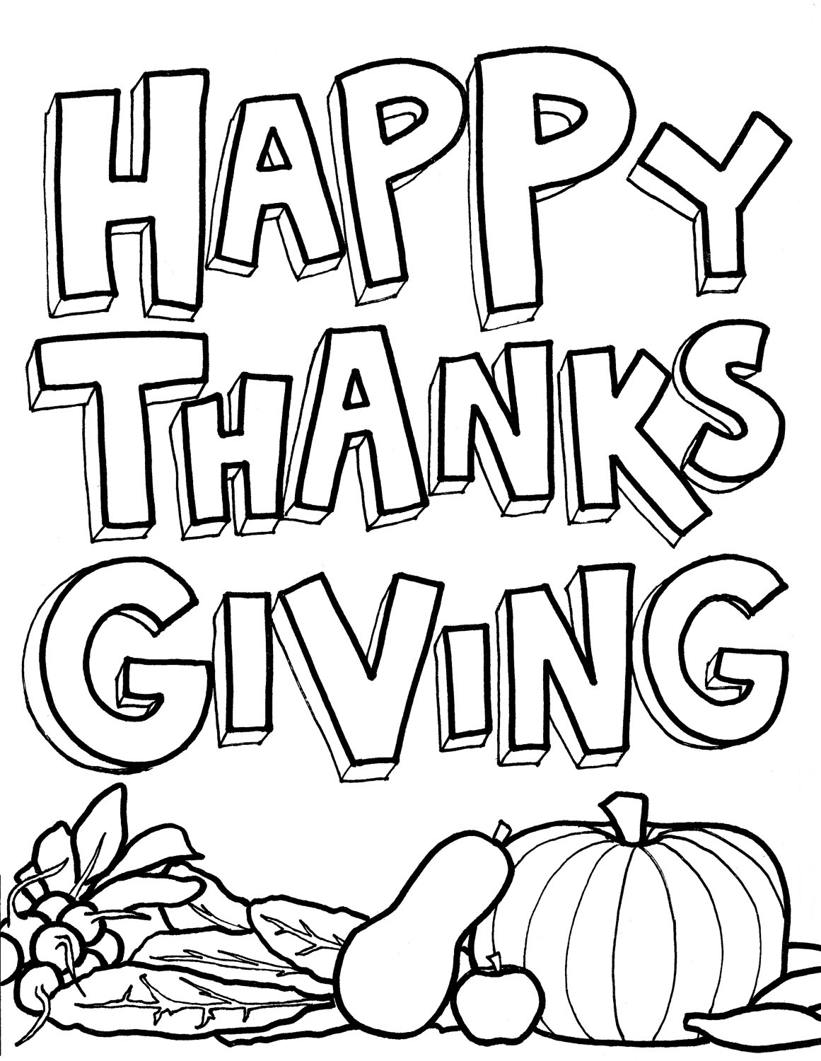 Coloring Sheets For Thanksgiving 10