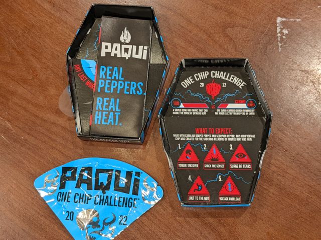 Paqui One Chip Challenge 2022 Carolina Reaper & Scorpion Pepper 4x Lot (Not  Fit For Human Consumption) - US