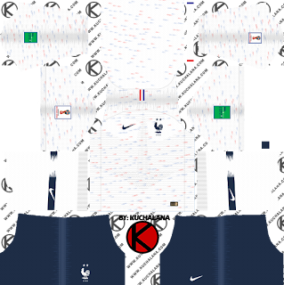  and the package includes complete with home kits Baru!!! France 2018 World Cup Kit -  Dream League Soccer Kits