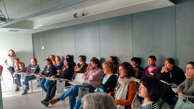 Taller tejeRedes en EDUCO en Barcelona