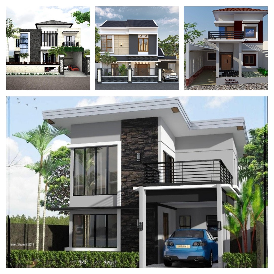 rumah minimalis modern 2 lantai