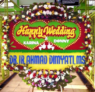 Gambar Bunga Papan Pernikahan_Happy Wedding