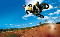 Motorcross racing jump