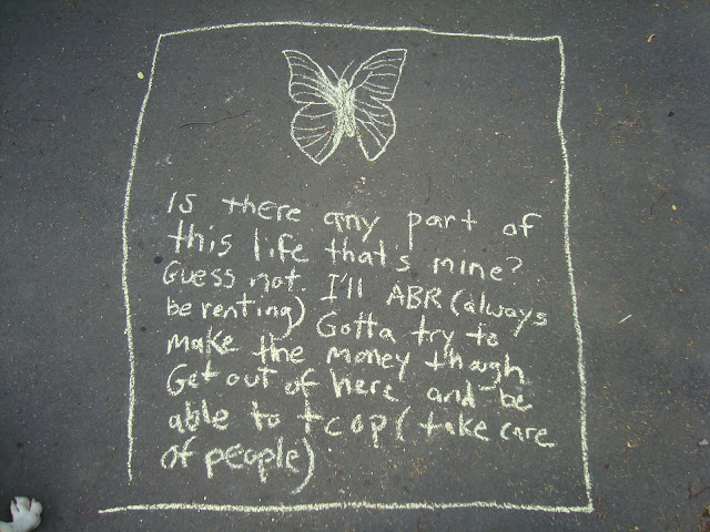 is there any part of this life that's mine? Guess not. I'll ABR (always be renting). Gotta try to make the money though. Get out of here and be able to TCOP (take care of people).