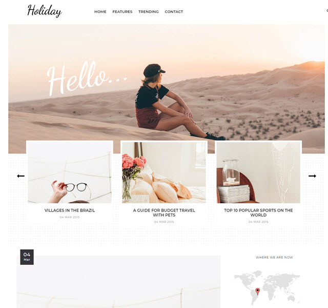 holiday awesome personal blog template