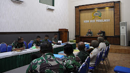 Lakukan Pengecekan Administrasi Dan Data Logistik, Tim Sislog Kodam V / Brawijaya Kunjungi Kodim 0820/Probolinggo 