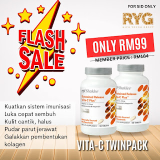 Flash Sale ESP Shaklee dan Vita-C Plus Duo Harga Ahli RM99
