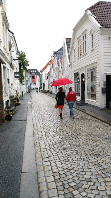 Case tipiche di legno del Bryggen-Bergen