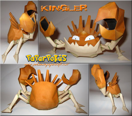 Pokemon Kingler Papercraft