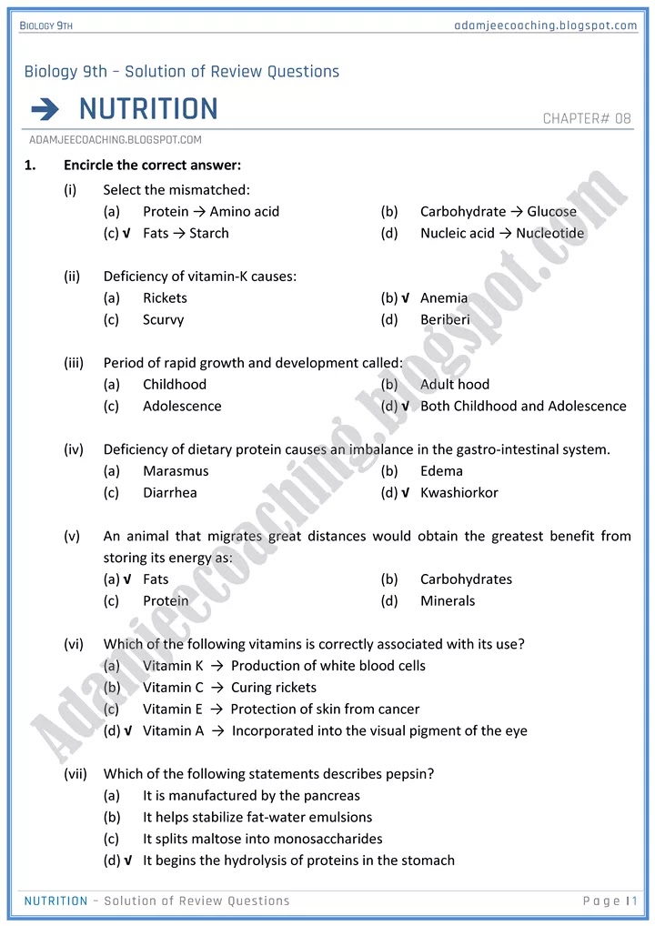 nutrition-review-question-answers-biology-9th