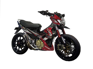 extreme modification of  motor  satria  FU