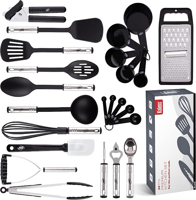 Kitchen Utensils Set, Cooking Utensil Set Kitchen Gadgets, Pots and Pans set     $19.99
