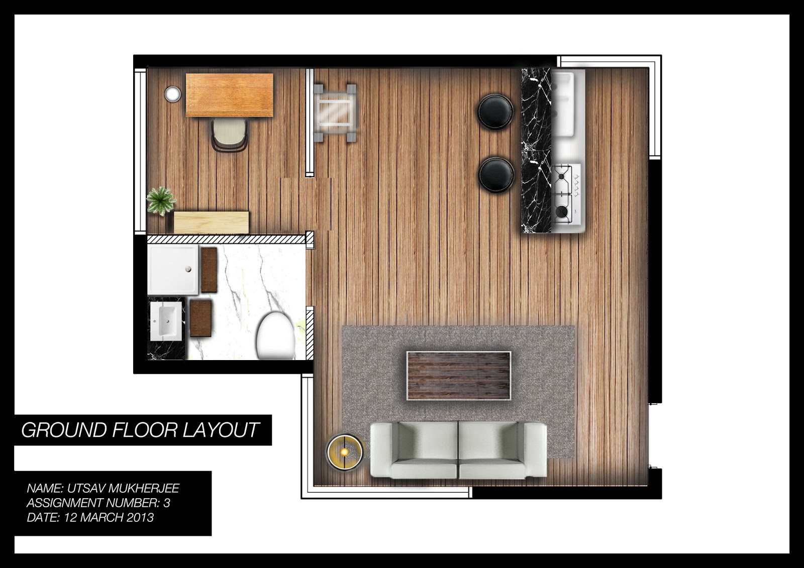 Studio Apartment Floor Plans